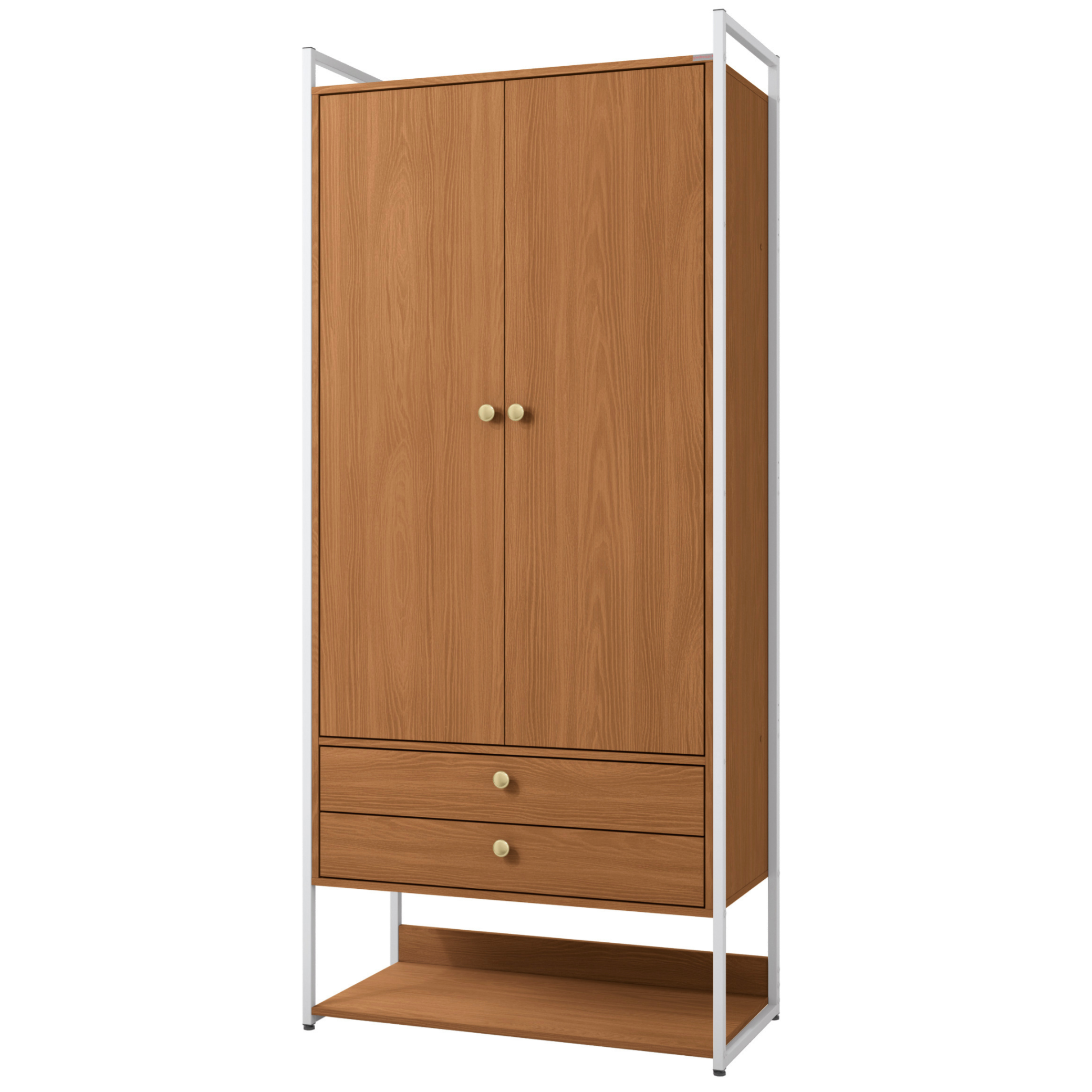 Armário Industrial Closet LI048 Kappesberg 89cm 2 Portas 2 Gavetas