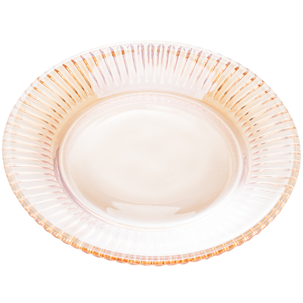 Prato Sobremesa Coliseu Cristal 19cm Âmbar