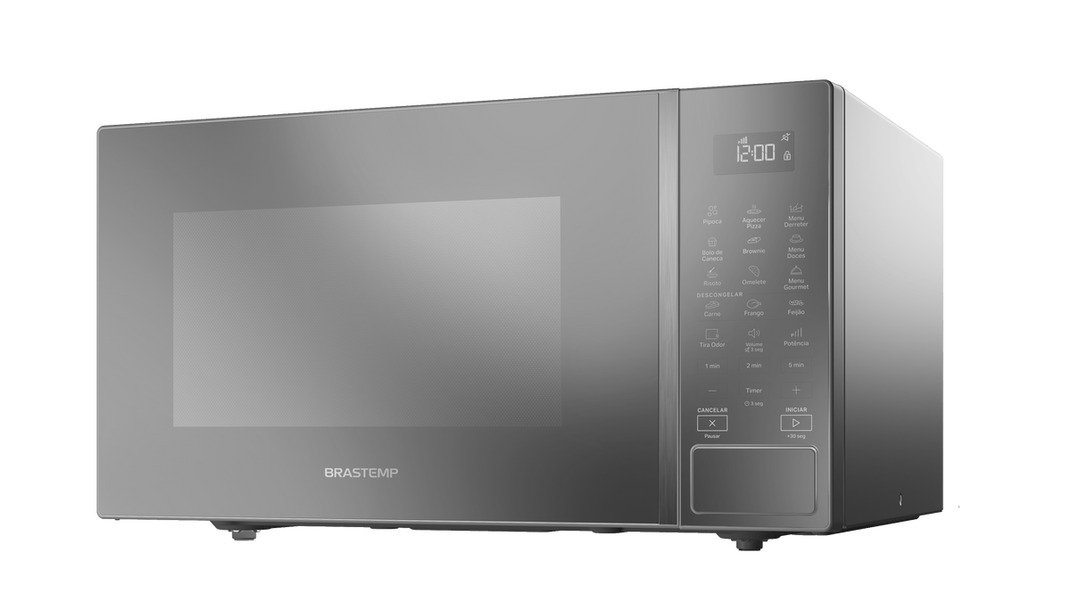Micro-ondas Brastemp 32L Menu Gourmet BMS46AR Inox Espelhado 220V