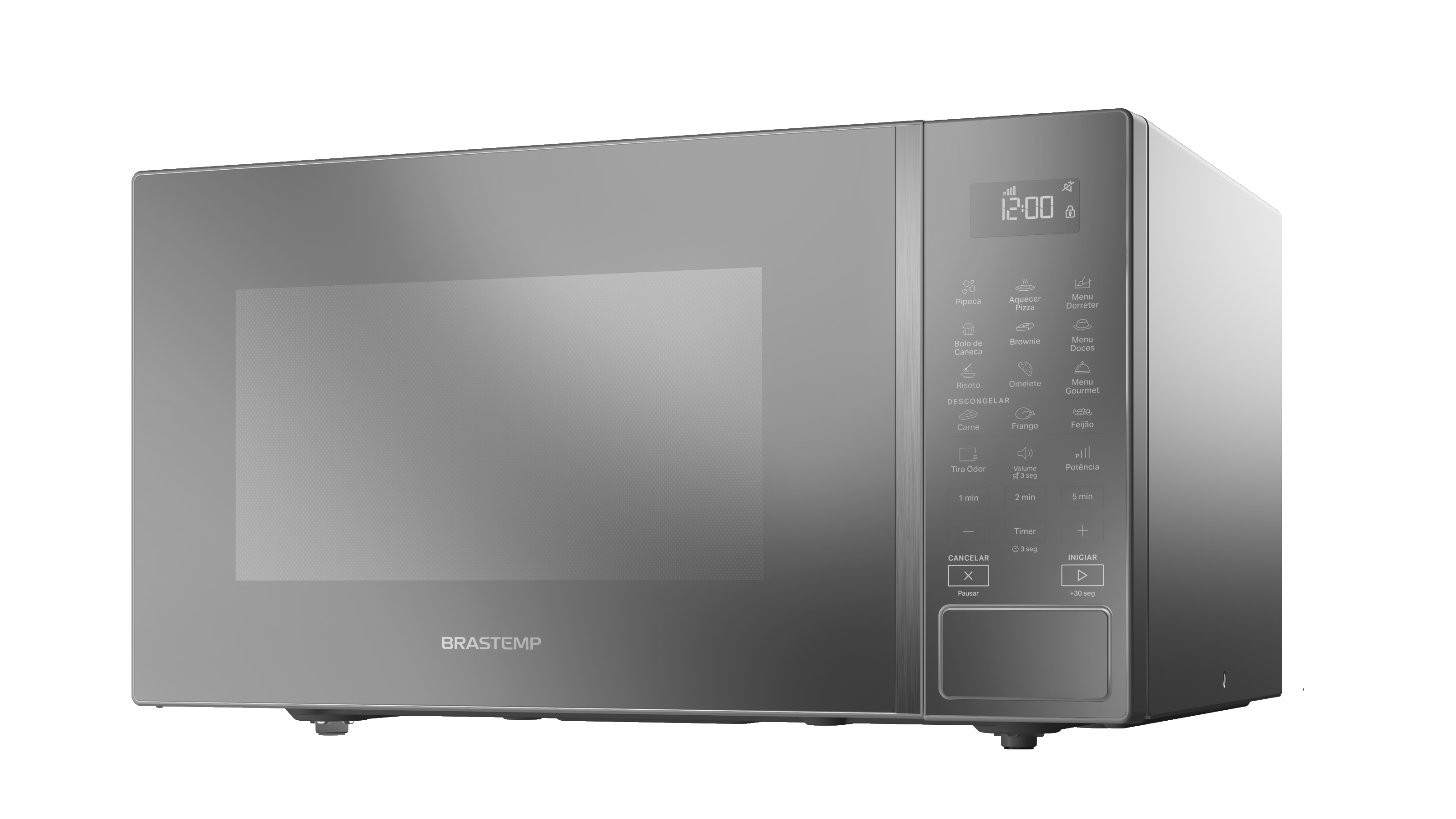 Micro-ondas Brastemp 32L Menu Gourmet BMS46AR Inox Espelhado 220V