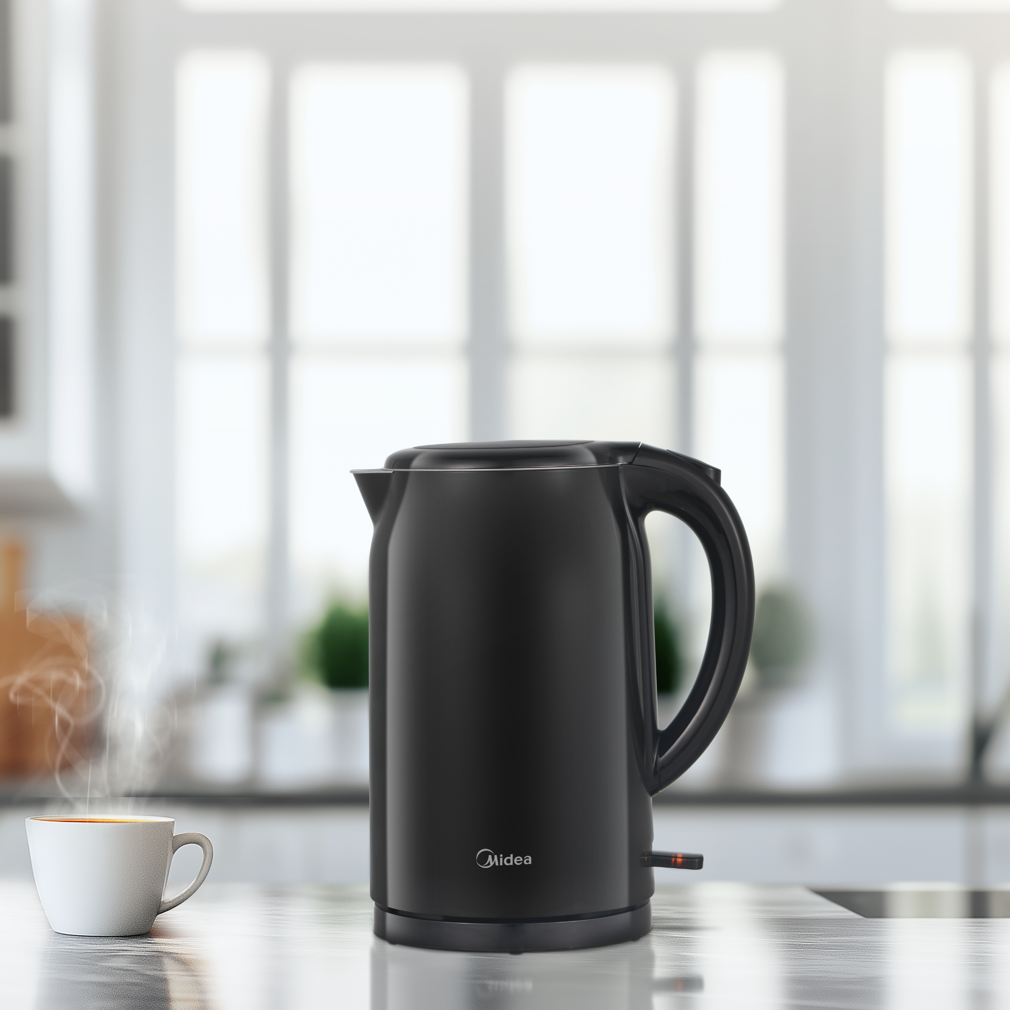 Chaleira Elétrica Midea 1,7L Double Wall Preto 220V