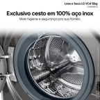Lava e Seca LG 12KG VC4 AI DD Smart Inox 220V