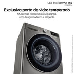 Lava e Seca LG 12KG VC4 AI DD Smart Inox 220V