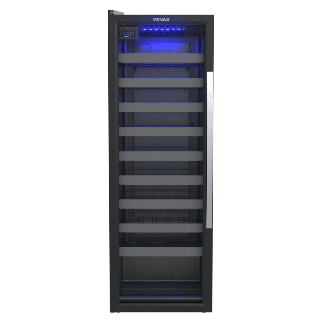 Adega Venax 50 Garrafas Piubella Porta Invertida Preto - AVARIADO 110V