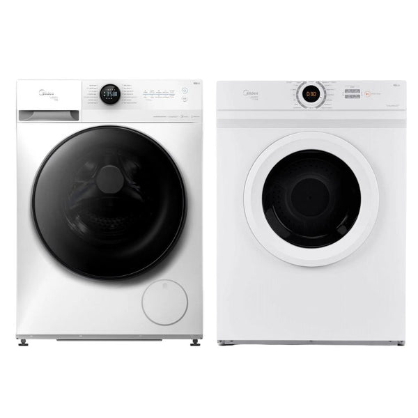 Conjunto Midea HealthGuard Lavadora de Roupas 13KG Inverter + Secadora 11,2KG 220V