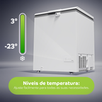 Freezer Horizontal Consul 217L CHA22MB Branco 220V