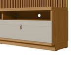 Home Ouro Preto Linea 180cm com Led Nature/Off White