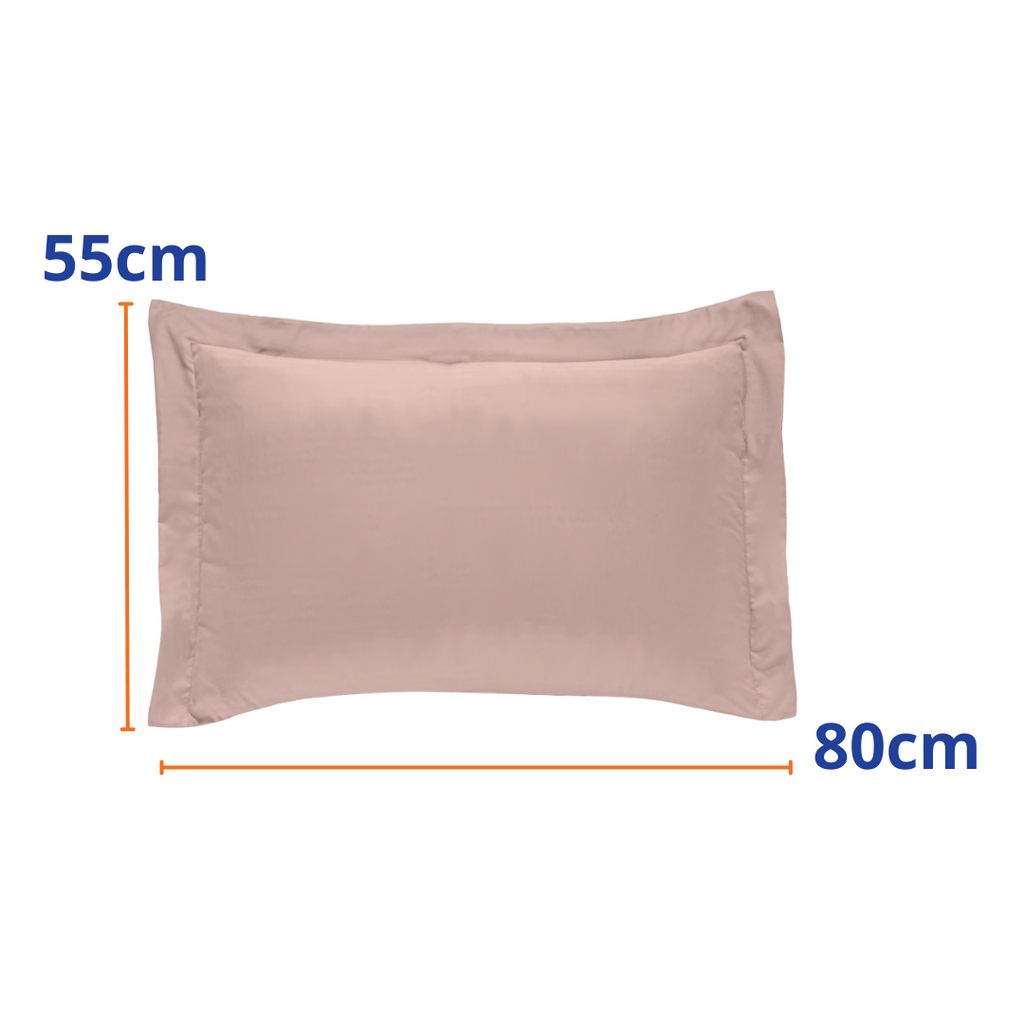 Fronha Hedrons Toque De Algodão 50x70cm Rosa Tule