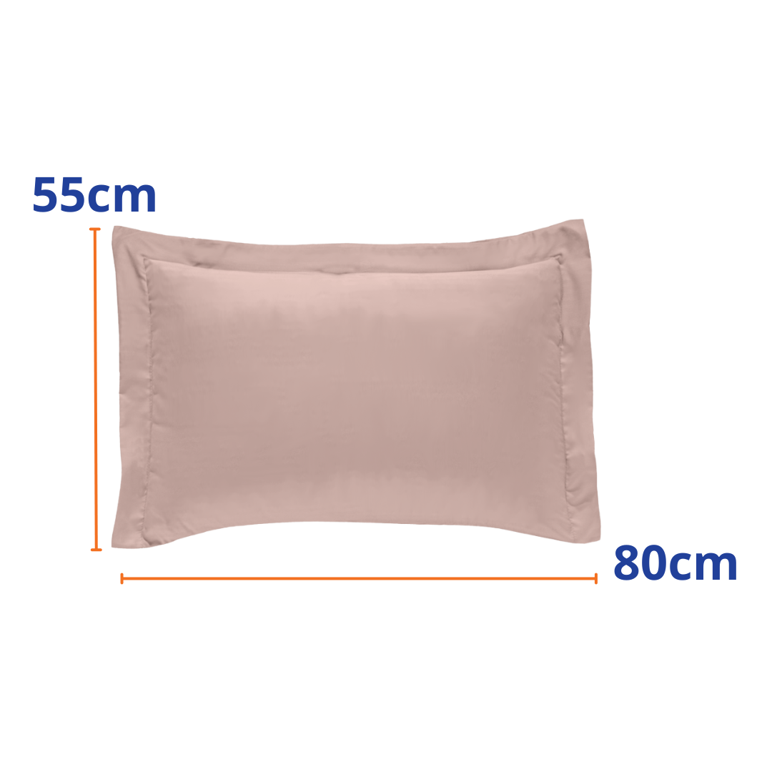 Fronha Hedrons Toque De Algodão 50x70cm Rosa Tule
