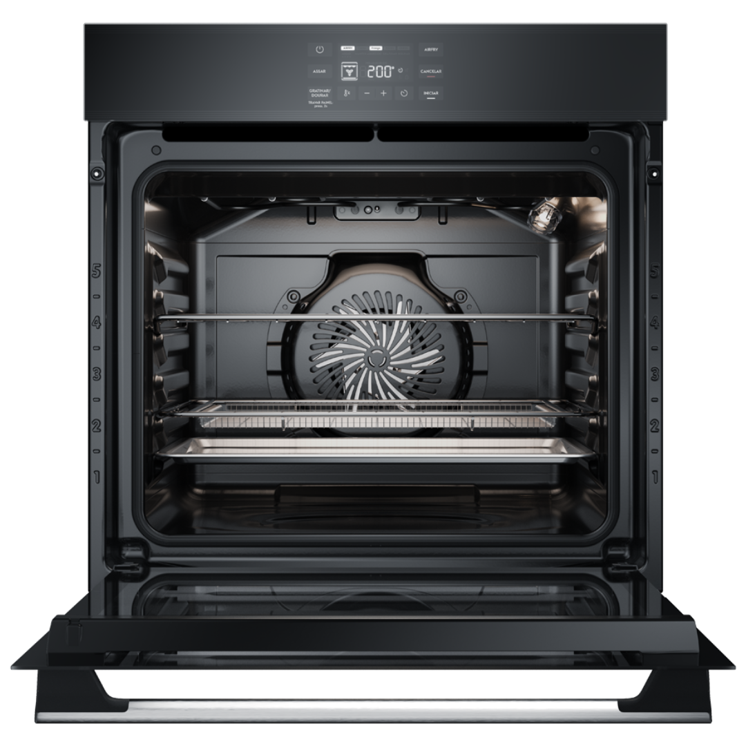 Forno de Embutir Elétrico Electrolux 80L OE8EA Experience Air Fryer Preto 220V