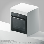Forno de Embutir Elétrico Electrolux 80L OE8EA Experience Air Fryer Preto 220V