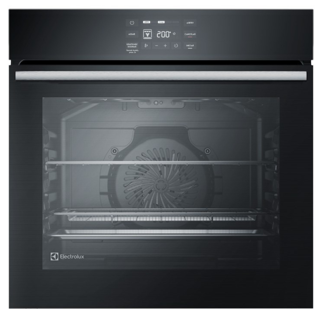 Forno de Embutir Elétrico Electrolux 80L OE8EA Experience Air Fryer Preto 220V