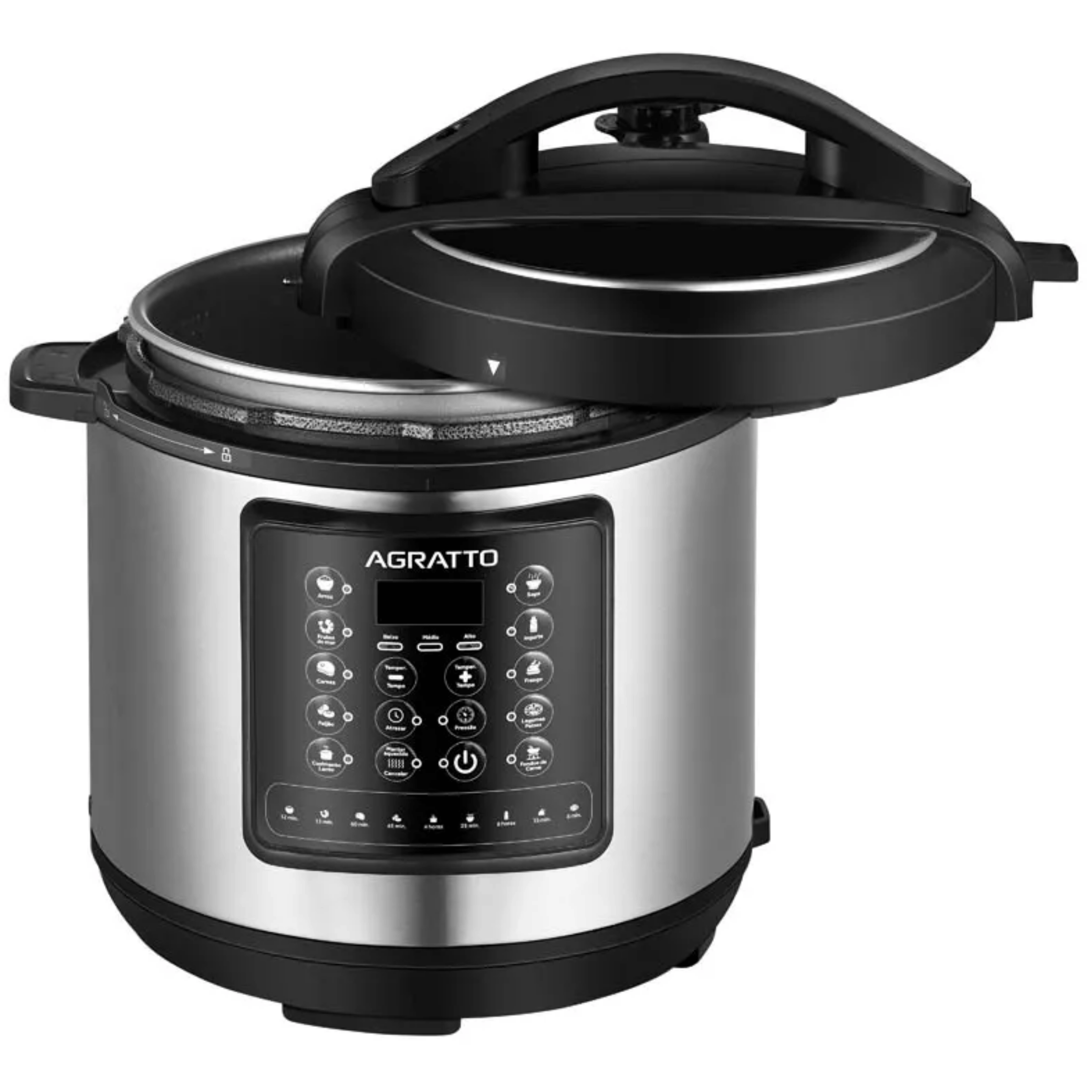 Panela de Pressão Elétrica Agratto 6L Digital APPD01I-02 Inox 220V