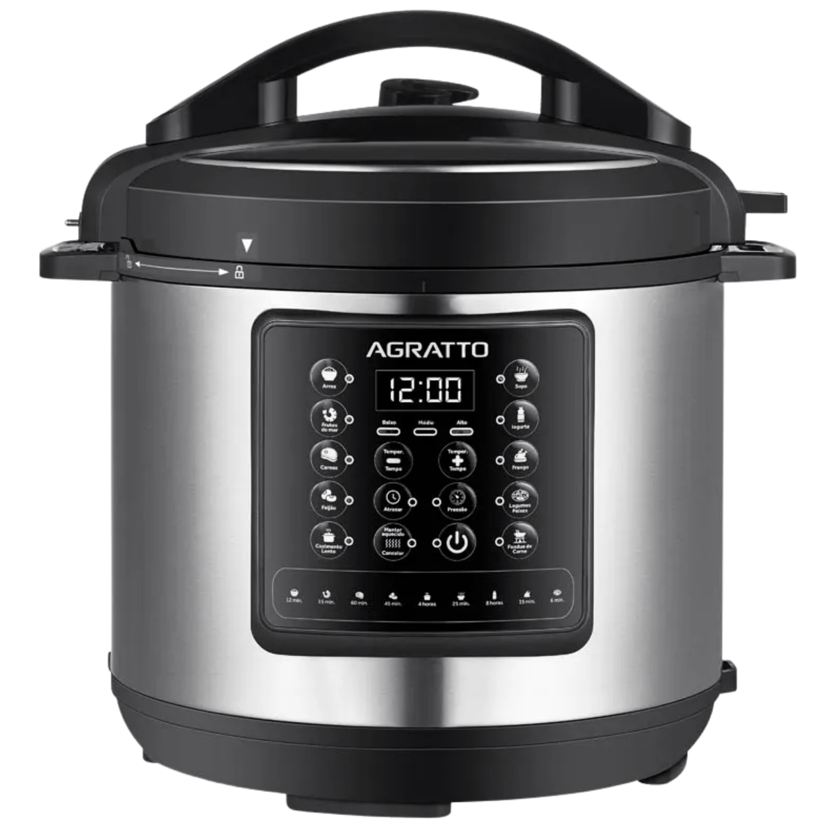 Panela de Pressão Elétrica Agratto 6L Digital APPD01I-02 Inox 220V