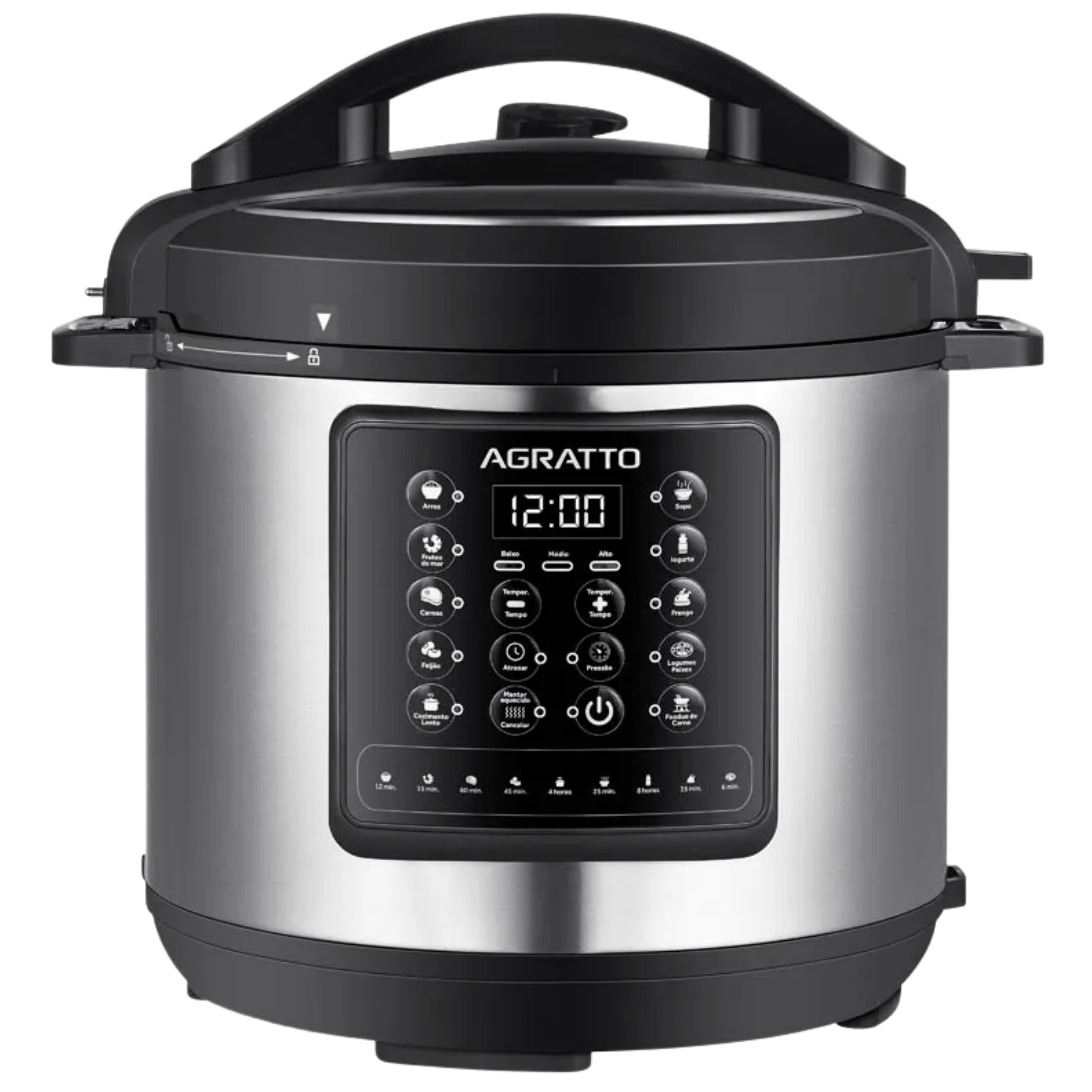 Panela de Pressão Elétrica Agratto 6L Digital APPD01I-02 Inox 220V
