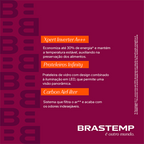 Refrigerador Brastemp 554L BRO85AE 3 Portas French Door Inverter Black Inox 220V