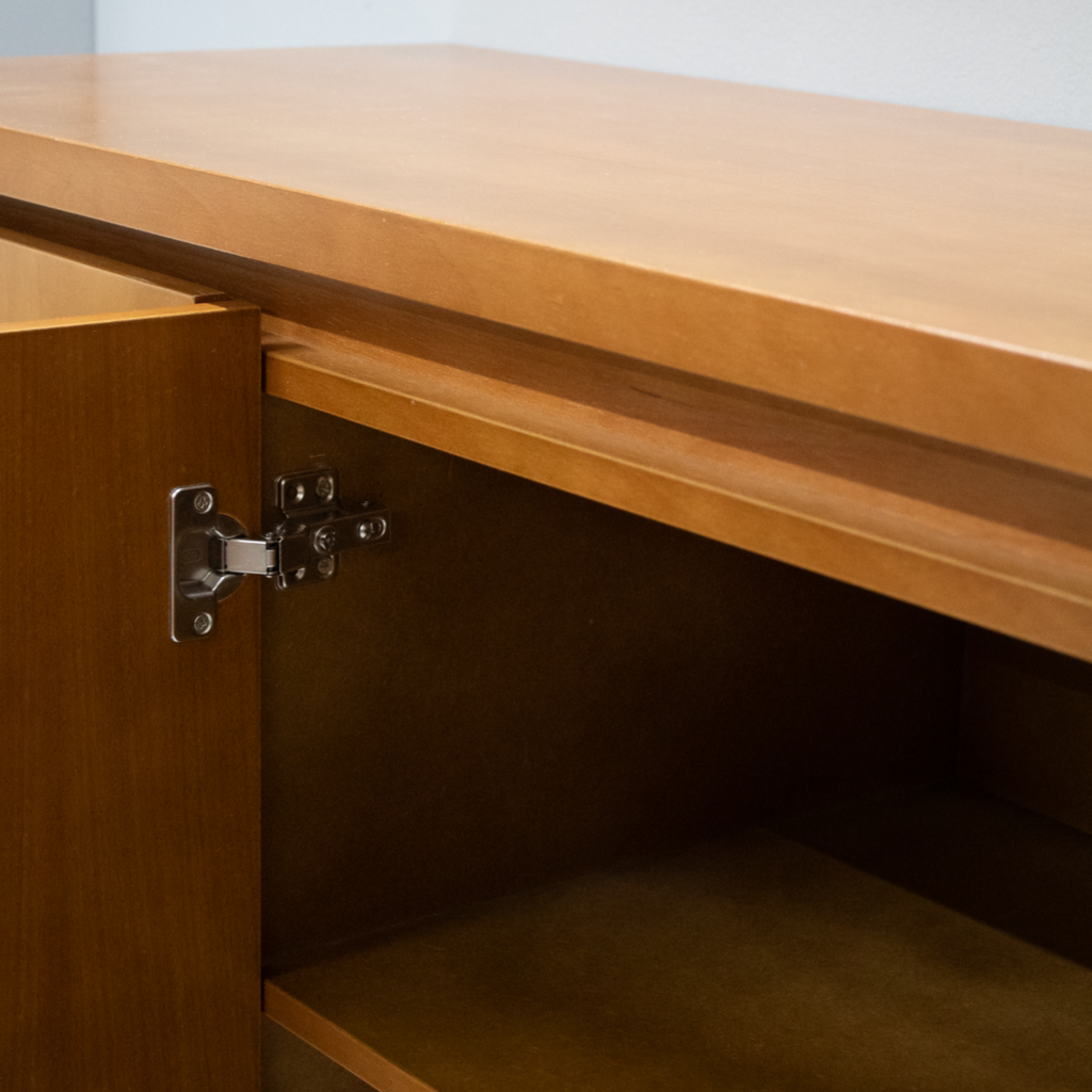 Balcão Buffet Dom Artsoli 180cm 4 Portas Castanho Claro