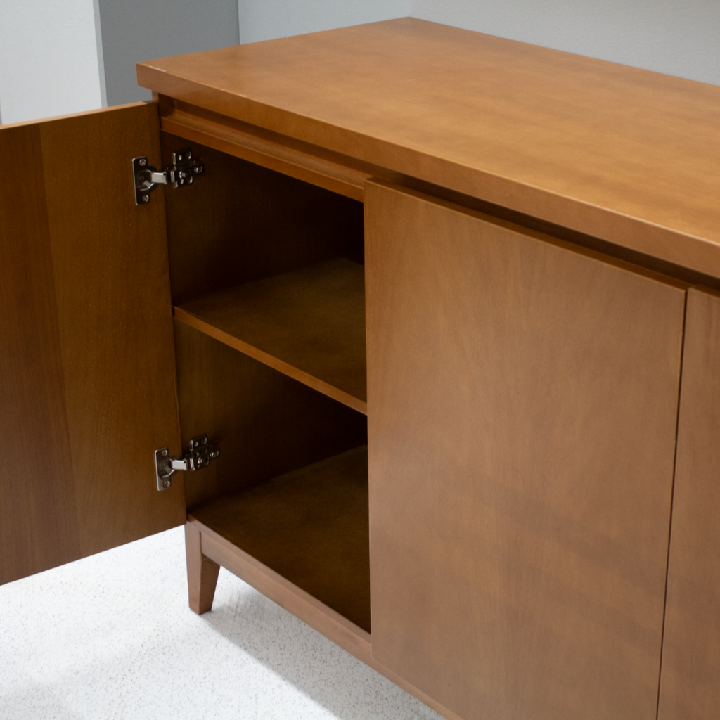 Balcão Buffet Dom Artsoli 180cm 4 Portas Castanho Claro