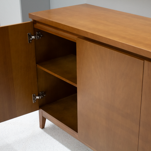 Balcão Buffet Dom Artsoli 180cm 4 Portas Castanho Claro