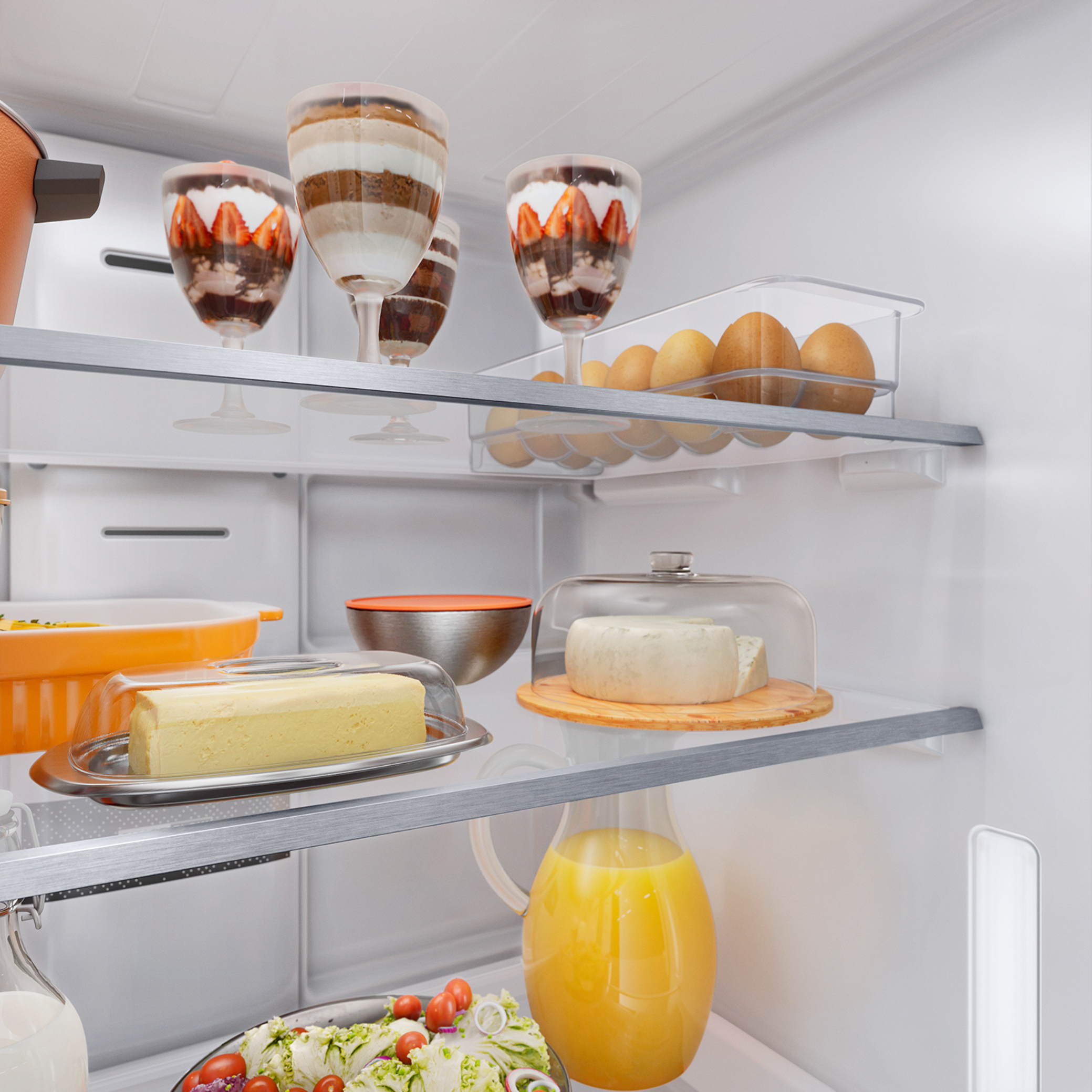 Refrigerador Brastemp 544L BRH85M French Door Inverter Água e Gelo na Porta Cor Inox 220V