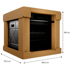 Forno de Embutir Elétrico Brastemp 84L BOX84AE com Air Fryer Pro Preto 220V