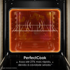 Fogão 4 Bocas Electrolux Experience FE4TP com Mesa Inox Timer e VaporBake Preto Bivolt