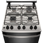 Fogão 4 Bocas Electrolux Experience FE4TP com Mesa Inox Timer e VaporBake Preto Bivolt