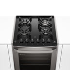 Fogão de Embutir 4 Bocas Electrolux Cinza Experience FE4EC com Mesa de Vidro, PerfectCook360 e VaporBake 220V