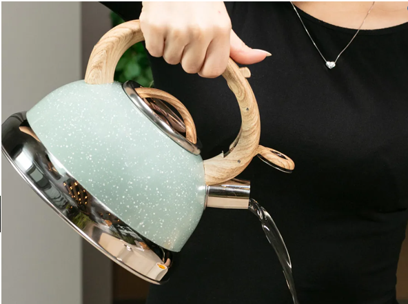 Chaleira Roma Brinox 2,7L Indução com Apito Verde