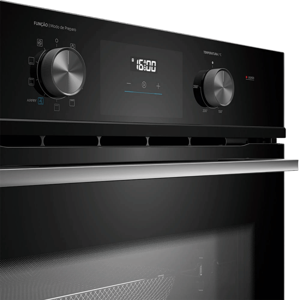 Kit Midea de Embutir Forno Elétrico 80L TSD80P2 + Micro-ondas 35L MGB35M2 Preto 220V