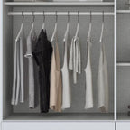 Roupeiro Americano Henn 159cm 4 Portas 4 Gavetas Branco
