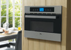 Micro-ondas de Embutir Fischer 35L Platinium com Grill Inox/Preto 220V