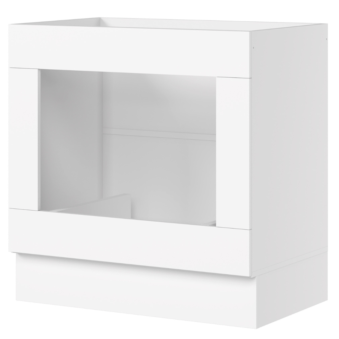 Balcão Nicho de Cozinha Americana Henn 100% MDF 80cm Branco HP
