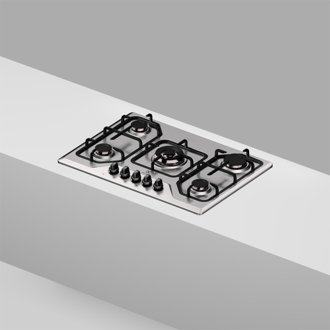 Cooktop à Gás Electrolux 5 Bocas KE5XC Multi Chama Mesa Inox Bivolt