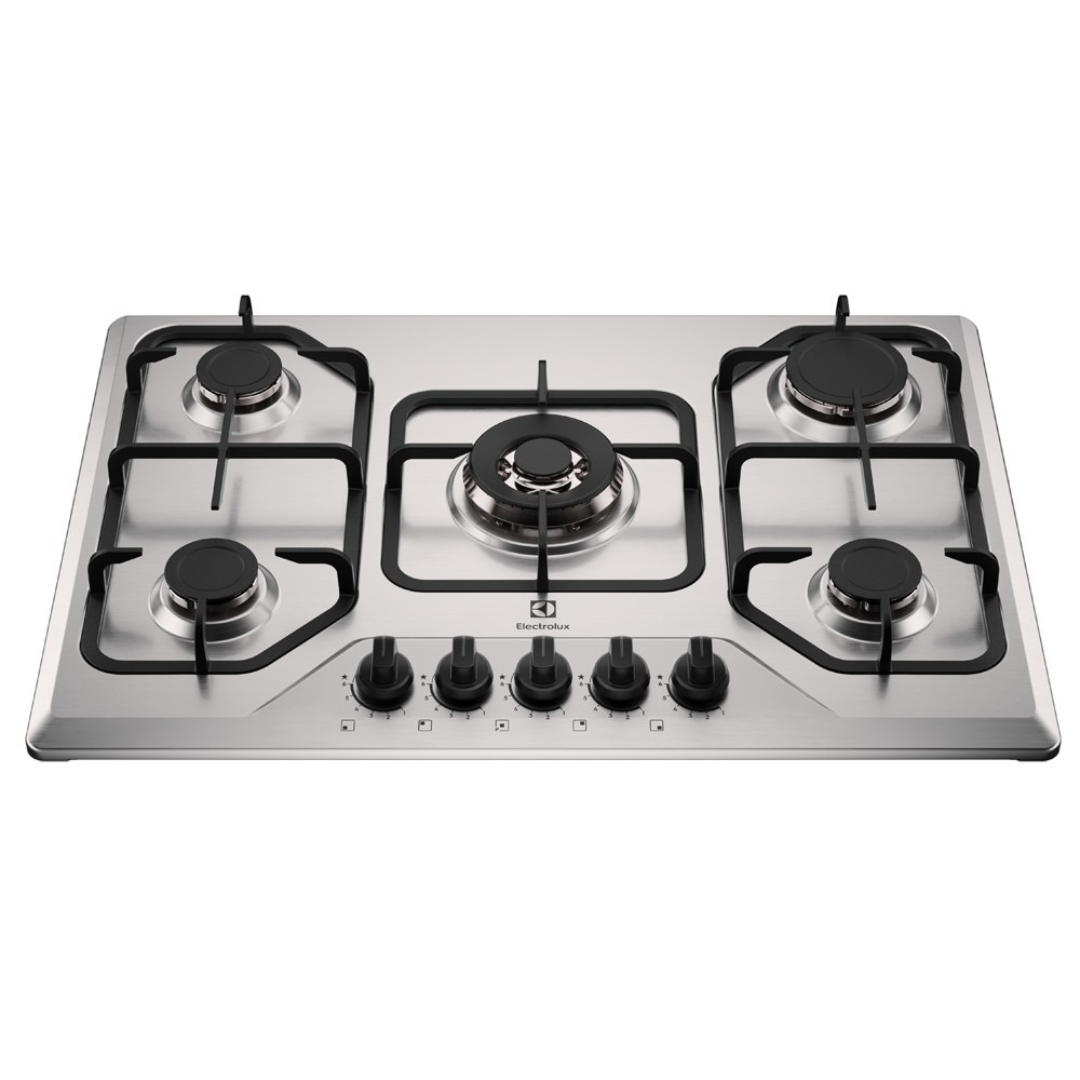 Cooktop à Gás Electrolux 5 Bocas KE5XC Multi Chama Mesa Inox Bivolt