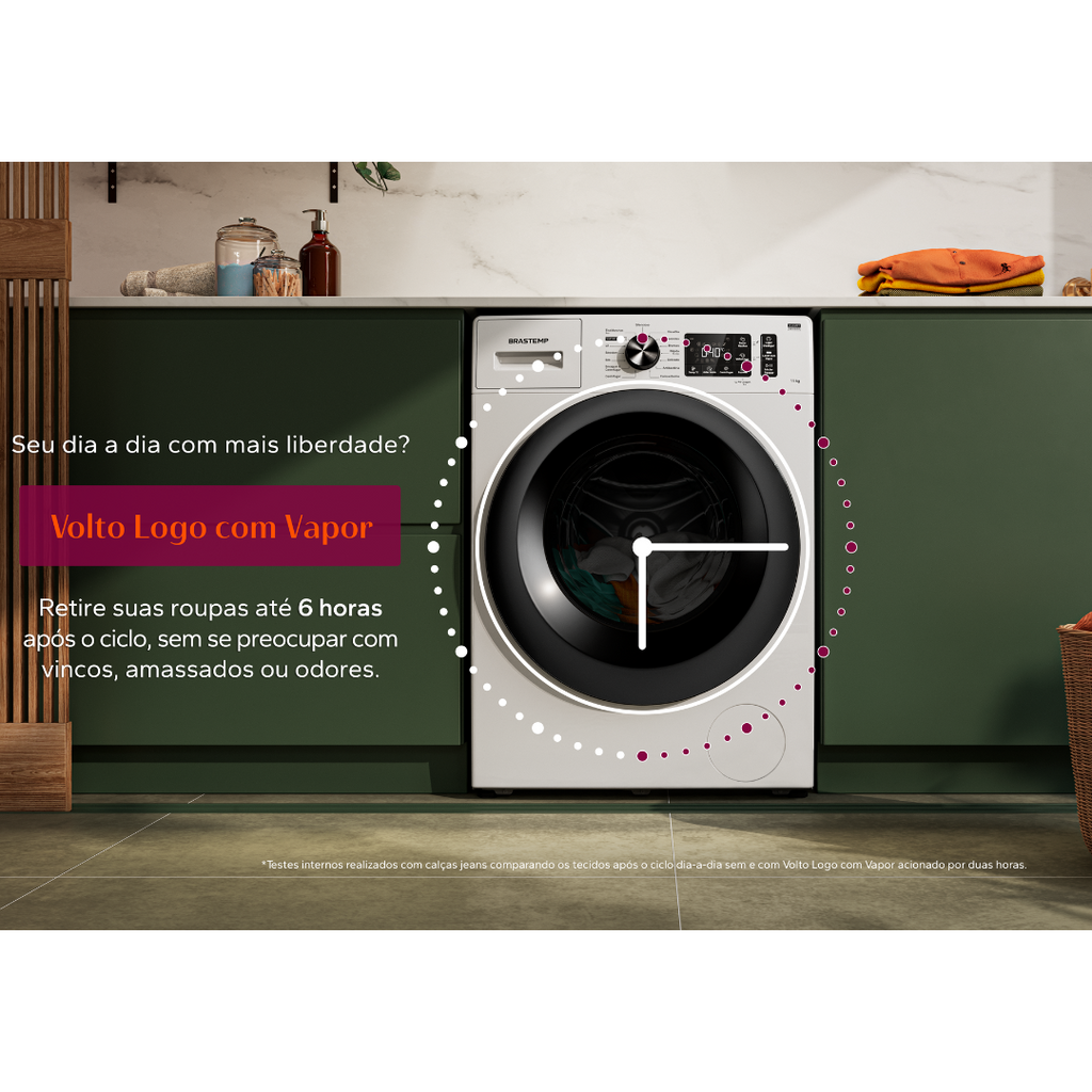 Lavadora de Roupas Brastemp 11KG BNF11AB Smart Sensor Branco 220V