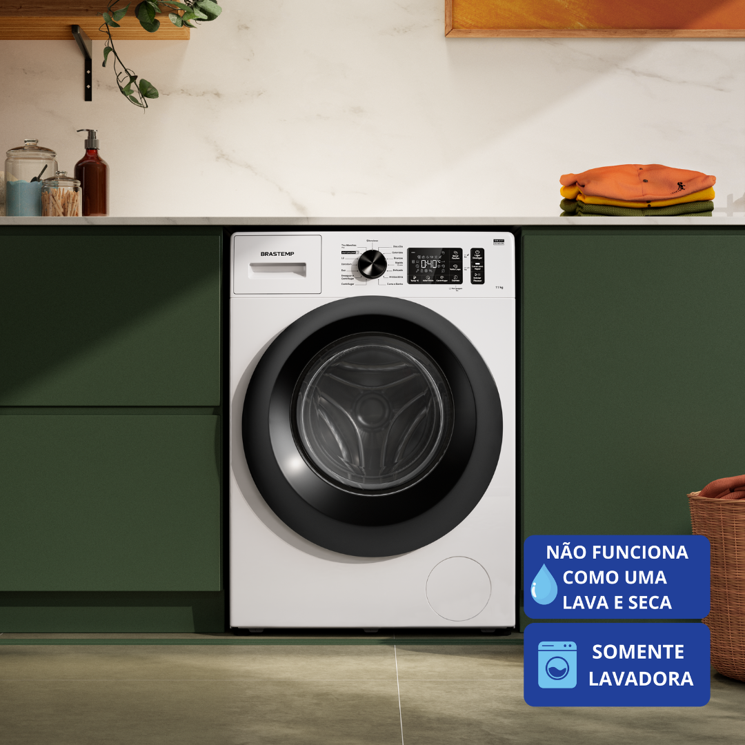 Lavadora de Roupas Brastemp 11KG BNF11AB Smart Sensor Branco 220V