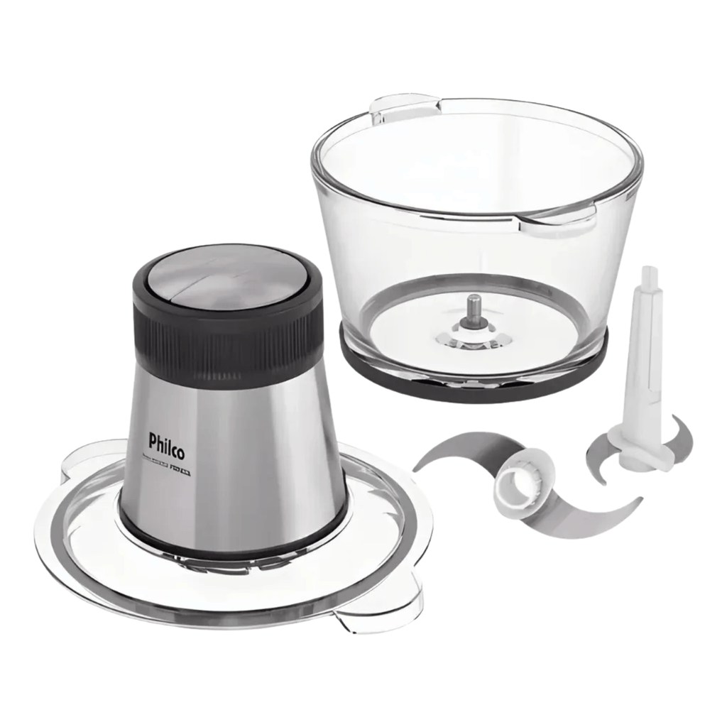 Processador de Alimentos Philco PMN03A 350W Jarra em Vidro Preto 220V