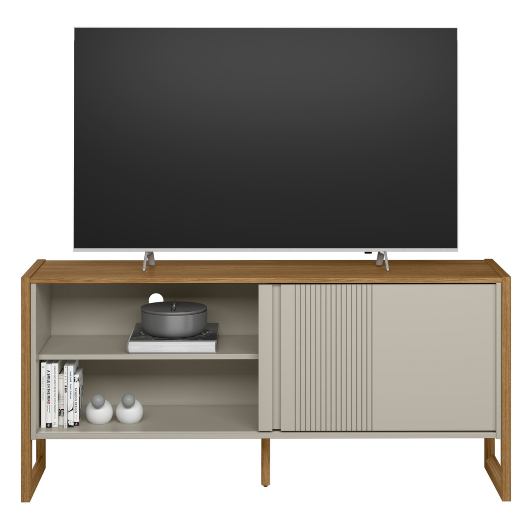 Rack Gold Linea 141cm Nature e Off White