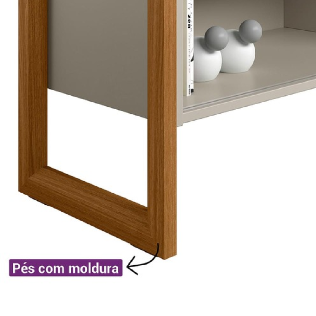 Rack Gold Linea 141cm Nature e Off White