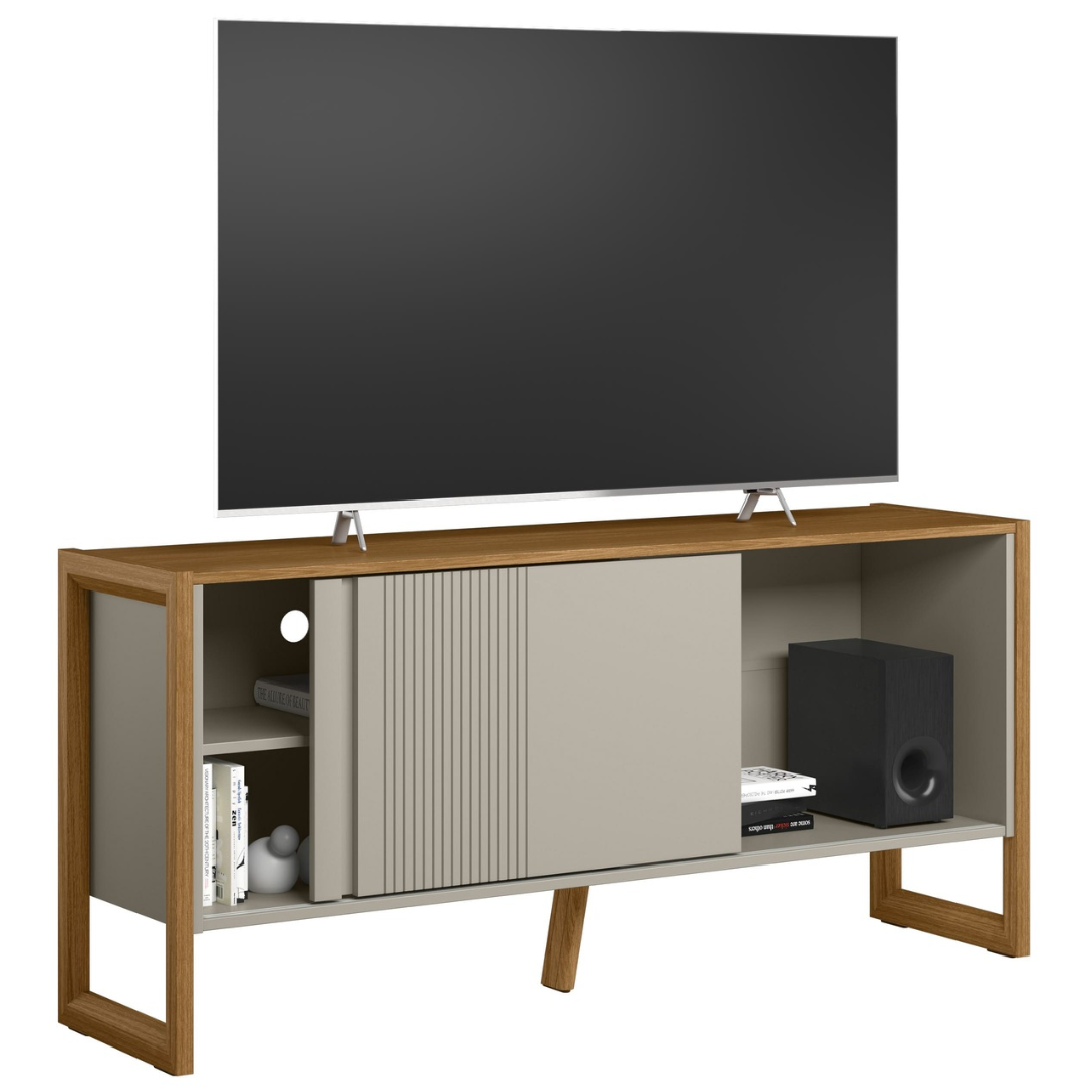 Rack Gold Linea 141cm Nature e Off White