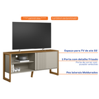 Rack Gold Linea 141cm Nature e Off White