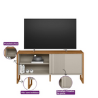Rack Gold Linea 141cm Nature e Off White