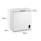 Freezer Horizontal Electrolux 197L HB200 Inverter Branco Bivolt