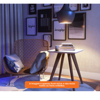Mesa Lateral Quadrada Classic Imcal Off White