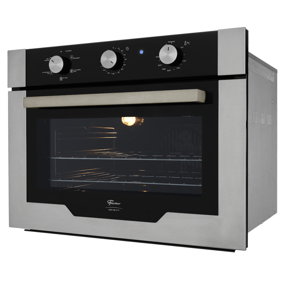 Forno de Embutir Elétrico Fischer 50L Infinity com Air Fryer Inox 220V