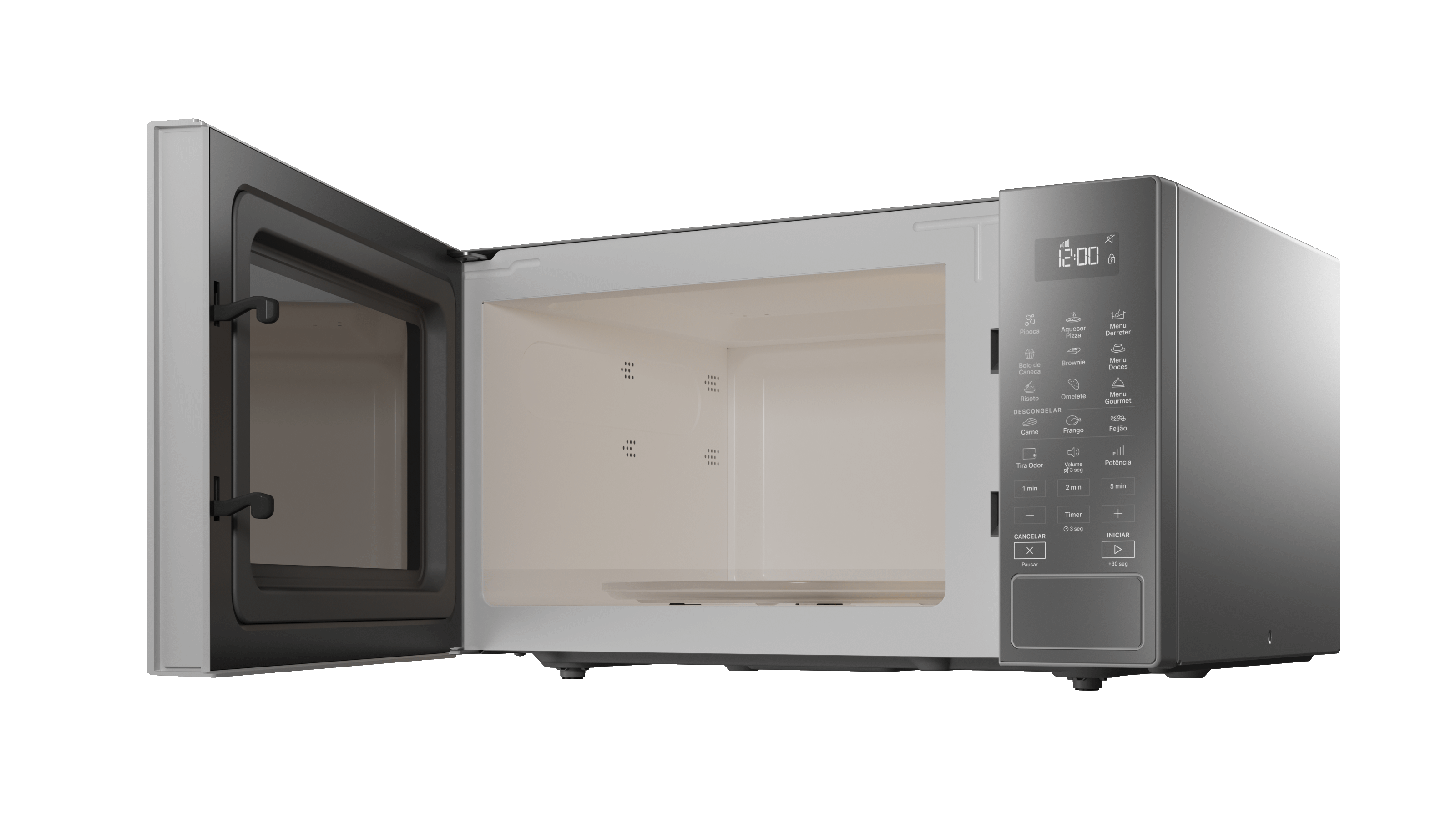 Micro-ondas Brastemp 32L Menu Gourmet BMS46AR Inox Espelhado 220V