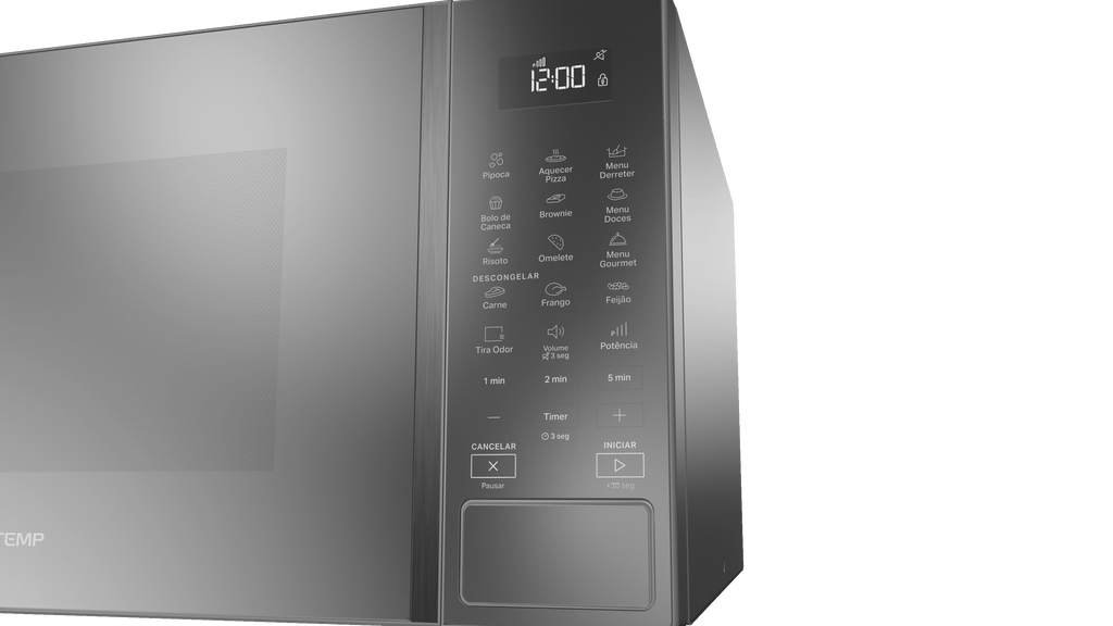Micro-ondas Brastemp 32L Menu Gourmet BMS46AR Inox Espelhado 220V