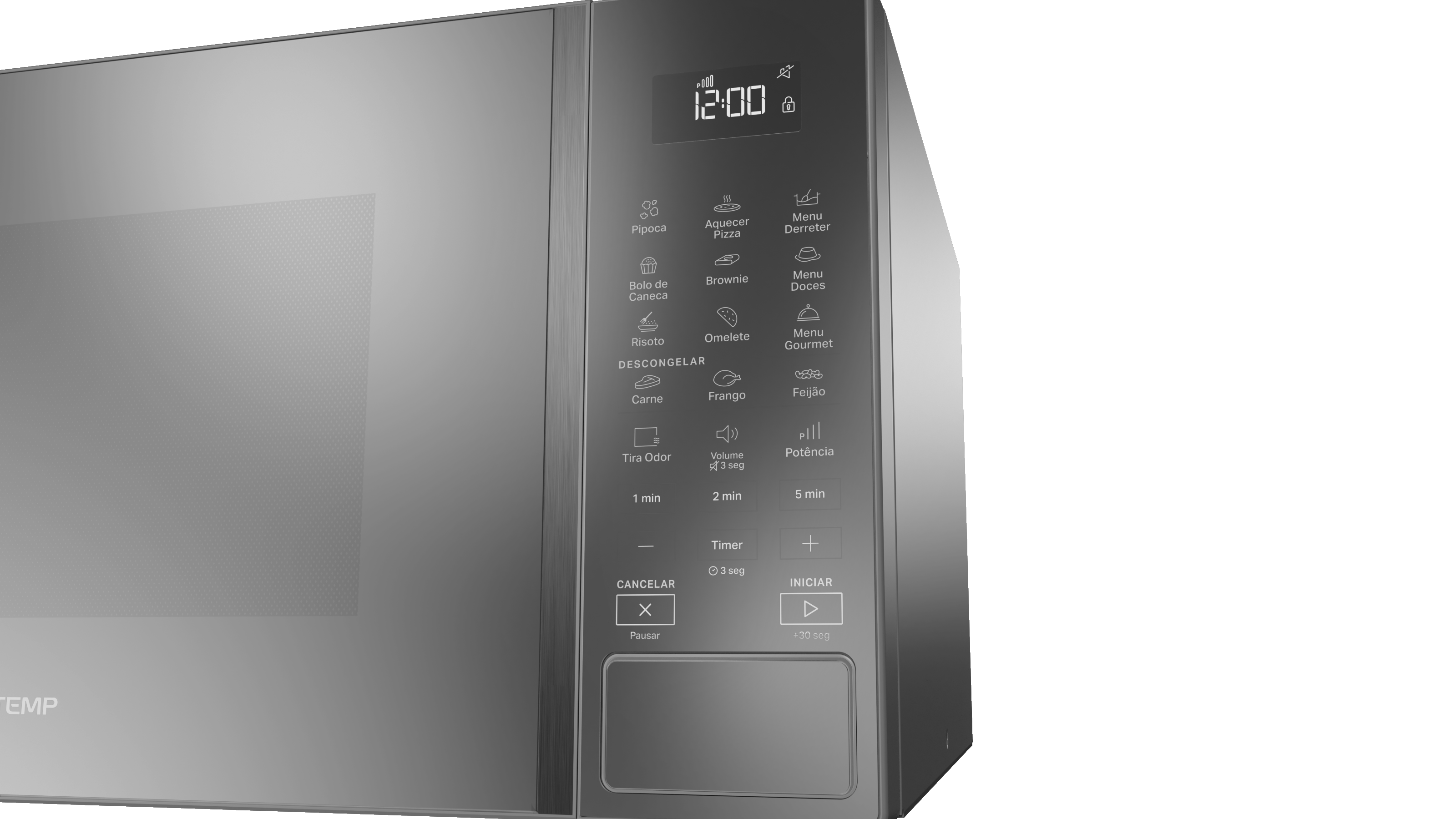 Micro-ondas Brastemp 32L Menu Gourmet BMS46AR Inox Espelhado 220V