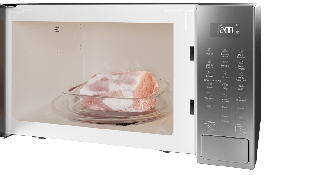 Micro-ondas Brastemp 32L Menu Gourmet BMS46AR Inox Espelhado 220V